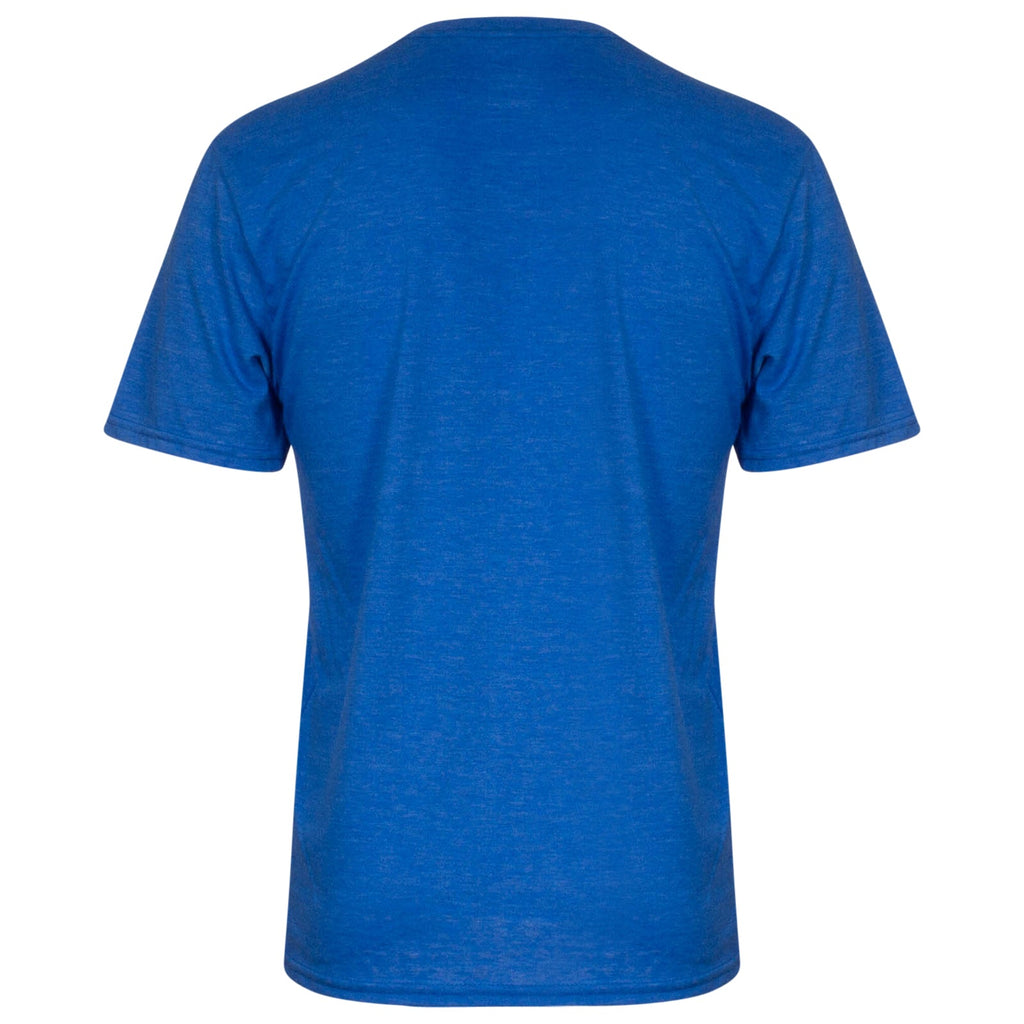 Wrigley Field Men Royal Faded Diamond Logo Gas Station T-Shirt product image 2, provided for visual reference and product