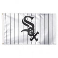 Chicago White Sox Pinstripe Logo Deluxe Flag product image 1, provided for visual reference and product detail review