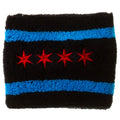 Chicago Flag Black Wristband product image 1, provided for visual reference and product detail review