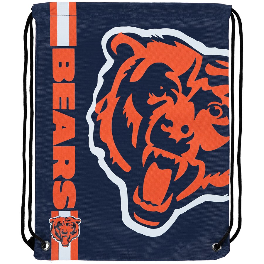 Chicago Bears Big Logo Drawstring Bag product image 1, provided for visual reference and product detail review
