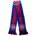 Chicago Cubs Royal and Red Big Logo Scarf product image 1, provided for visual reference and product detail review