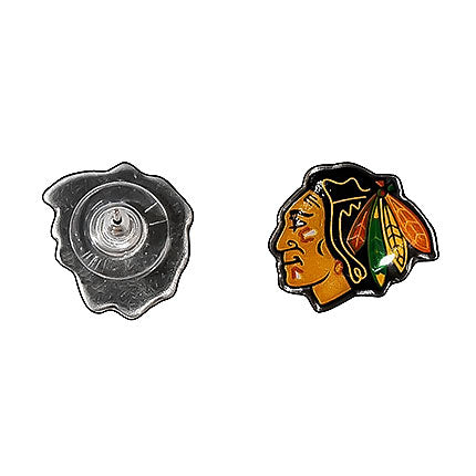 Chicago Blackhawks Logo Post Earrings product image 1, provided for visual reference and product detail review