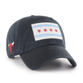 Chicago Bulls '47 Chicago Flag Cleanup Black Adjustable Hat product image 1, provided for visual reference and product