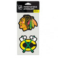 Chicago Blackhawks 2 pack 4"x4" Perfect Cut Decal product image 1, provided for visual reference and product detail review