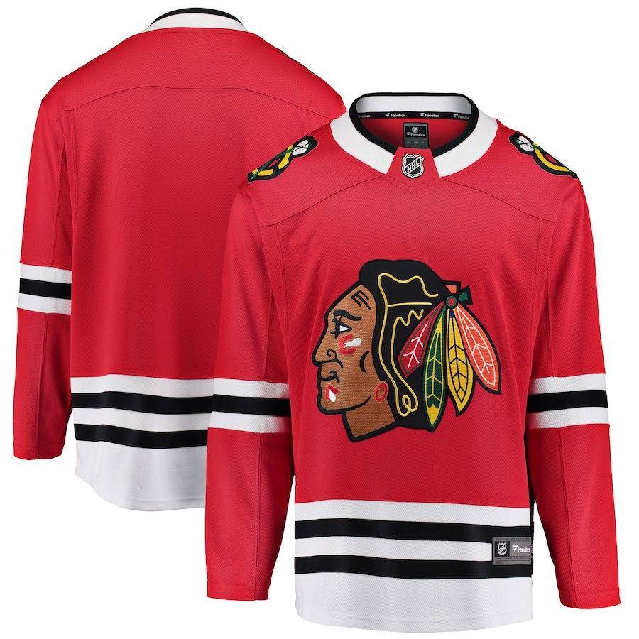 Chicago Blackhawks Fanatics Breakaway Home Red Replica Jersey product image 2, provided for visual reference and product
