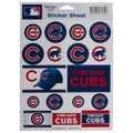Chicago Cubs 5"x7" Sticker Sheet product image 1, provided for visual reference and product detail review