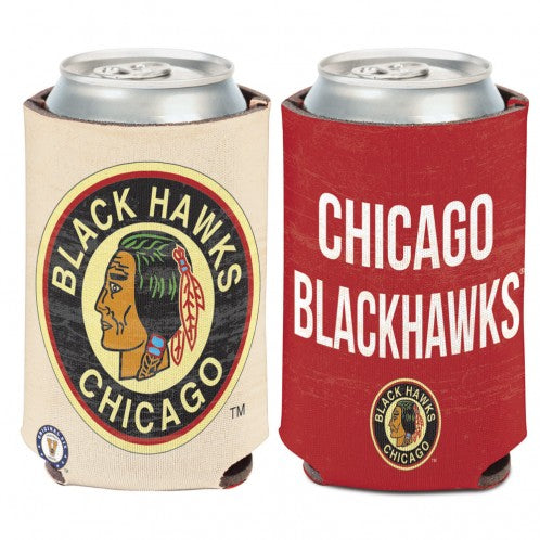 Chicago Blackhawks Vintage Can Cooler Coozie product image 1, provided for visual reference and product detail review