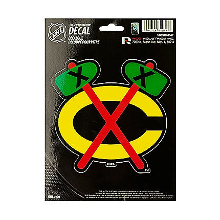 Chicago Blackhawks Tomahawks Logo Die-Cut Sticker by Rico product image 1, provided for visual reference and product detail