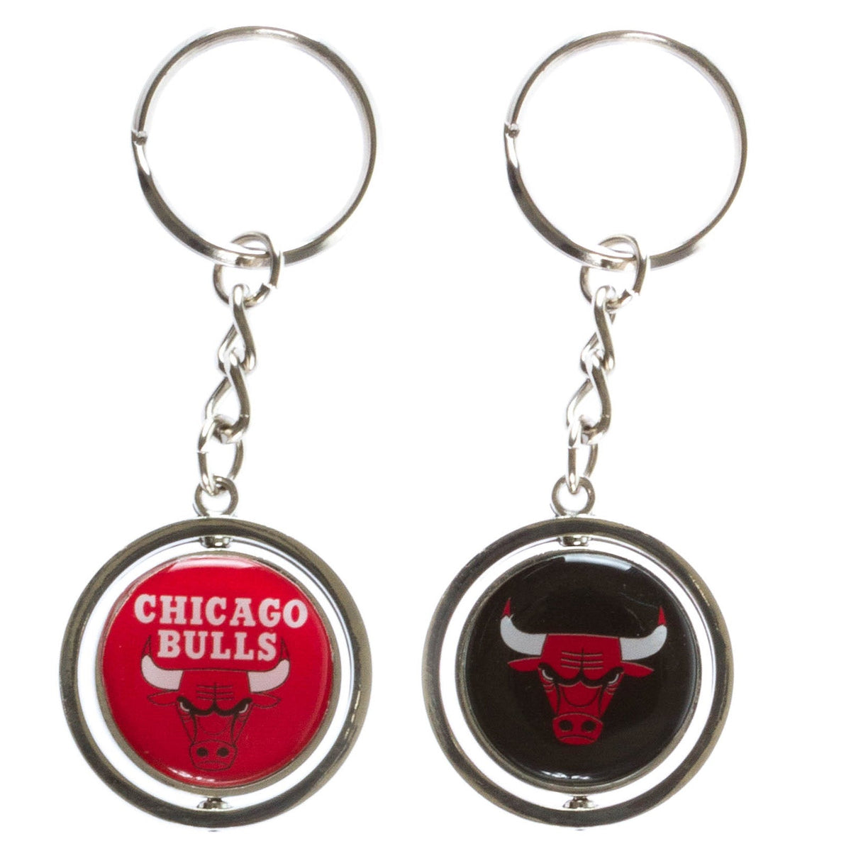 Chicago Bulls Spinning Key Ring product image 1, provided for visual reference and product detail review