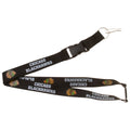 Chicago Blackhawks Black Team Lanyard product image 1, provided for visual reference and product detail review