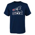 Chicago White Sox Boy's Batterman Navy T-Shirt product image 1, provided for visual reference and product detail review