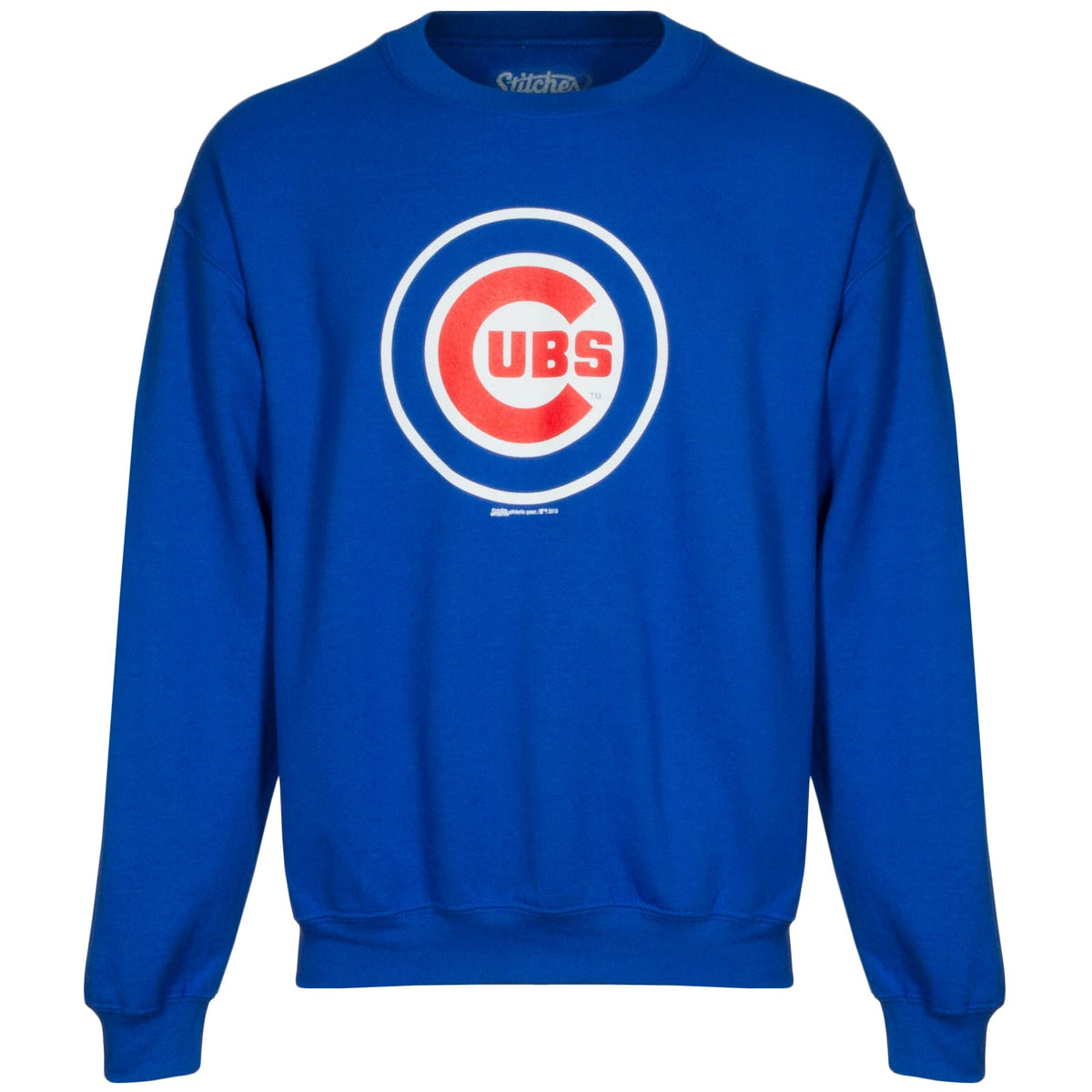 Chicago Cubs Men Royal Bullseye Crewneck Sweatshirt product image 1, provided for visual reference and product detail review