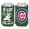 Chicago Cubs Green Foul Balls Can Cooler Coozie product image 1, provided for visual reference and product detail review