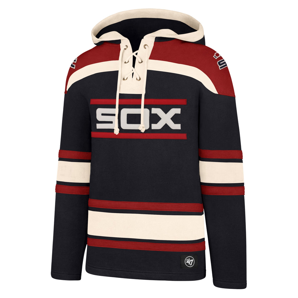Chicago White Sox Men Fall Navy/Red Superior Lacer Hood w/ Batterman product image 1, provided for visual reference and