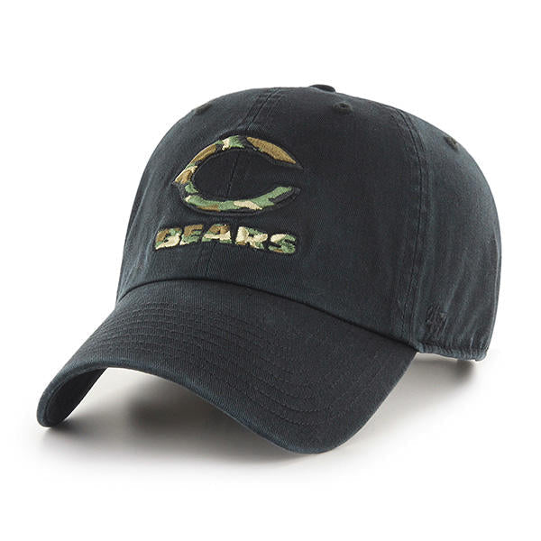 Chicago Bears Black with Camo "C" Clean Up product image 1, provided for visual reference and product detail review
