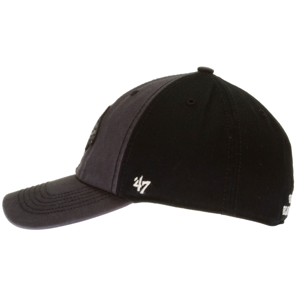 Chicago Blackhawks Grey and Black Primary Logo Franchise Fitted Hat product image 3, provided for visual reference and