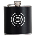 Chicago Cubs Black 6 oz Stainless Steel Flask product image 1, provided for visual reference and product detail review
