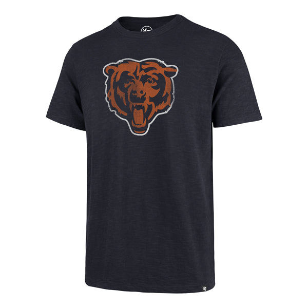 Chicago Bears Fall Navy Grit Scrum T-Shirt w/ Distressed Bear Head product image 1, provided for visual reference and