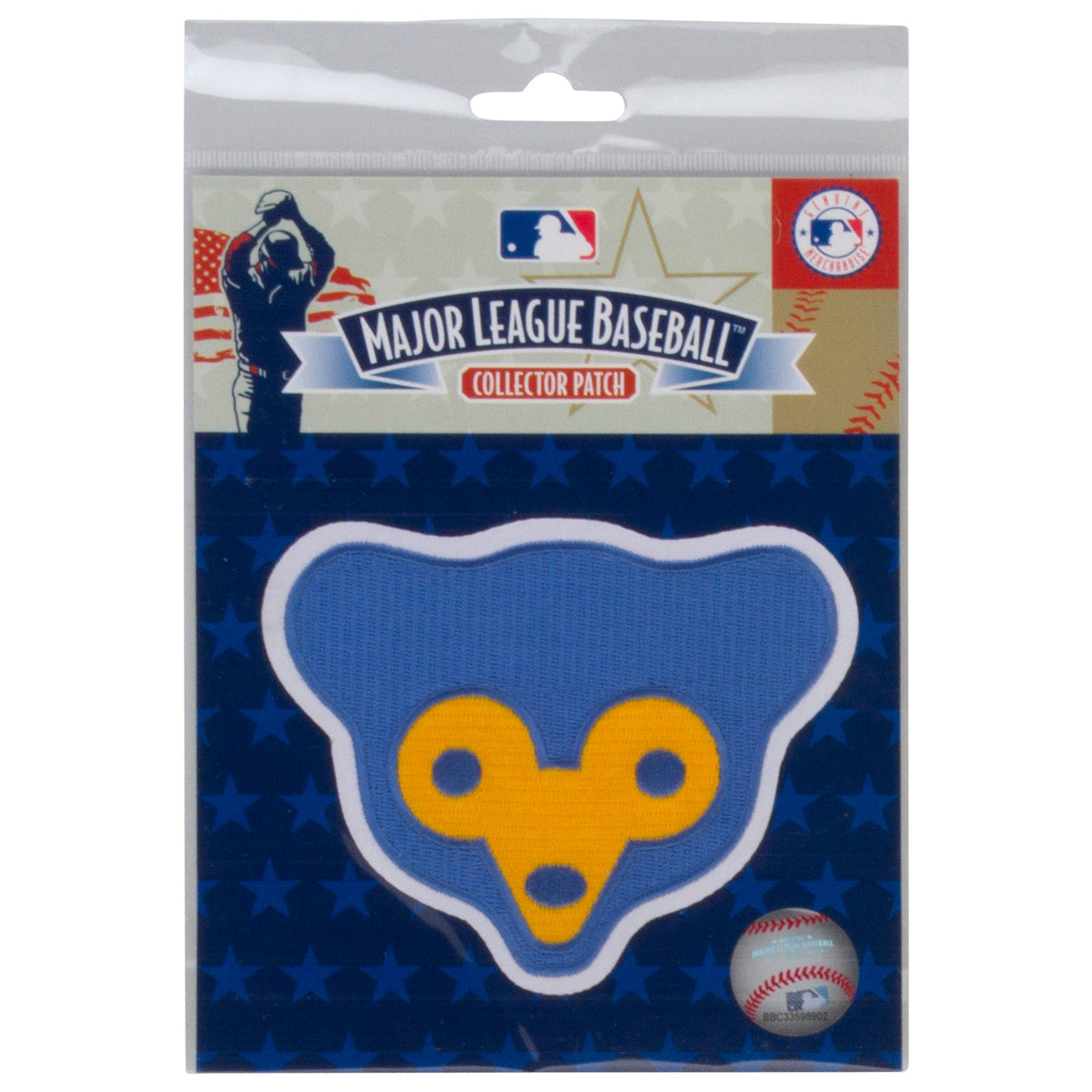 Chicago Cubs 1960-69 Cub Face 4 1/2" x 4" Patch product image 1, provided for visual reference and product detail review