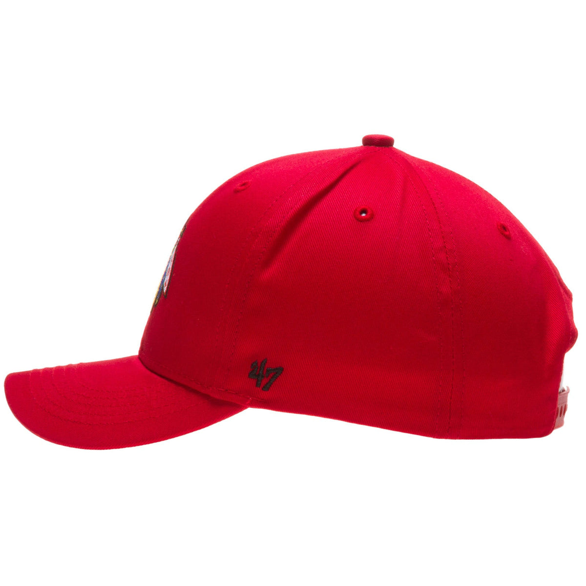 Chicago Blackhawks Youth Red Basic 47 MVP Indian Head Logo Hat product image 3, provided for visual reference and product