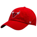 Chicago Bulls Red Primary Logo Clean Up Adjustable Hat product image 1, provided for visual reference and product detail
