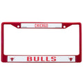 Chicago Bulls Red Chrome License Plate Frame product image 1, provided for visual reference and product detail review