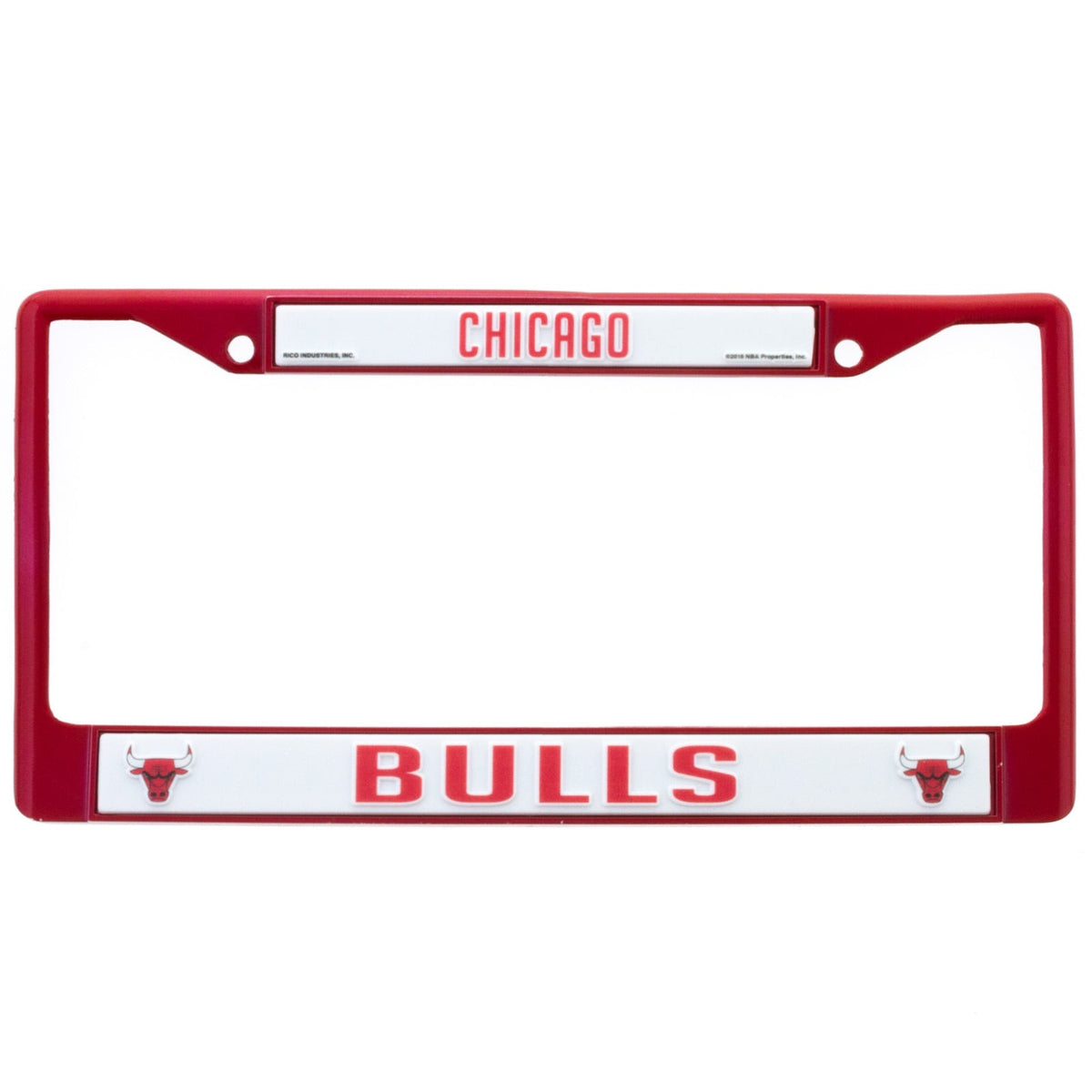 Chicago Bulls Red Chrome License Plate Frame product image 1, provided for visual reference and product detail review
