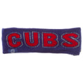 Chicago Cubs Royal Block Text "Cubs" Knit Headband product image 1, provided for visual reference and product detail review