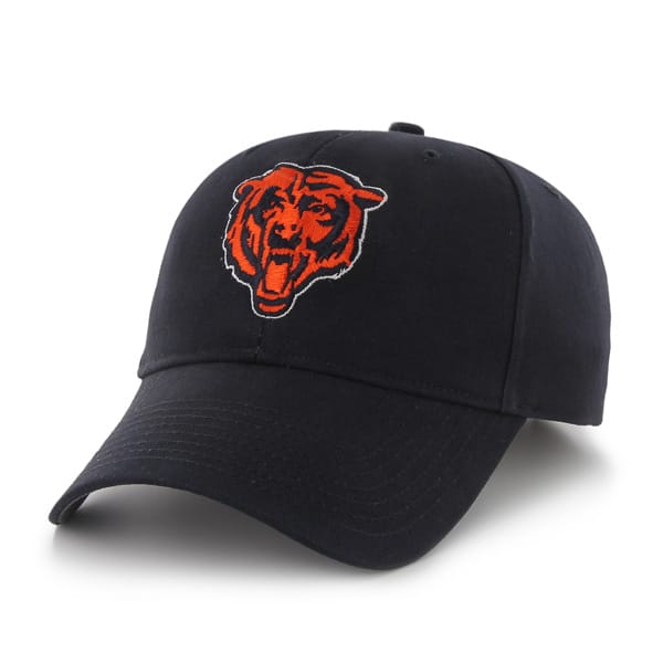 Chicago Bears Navy "Bear Face" MVP Legacy Velcro Hat product image 1, provided for visual reference and product detail review