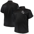 Chicago White Sox Men Big and Tall Birdseye Black and White Polo product image 1, provided for visual reference and product