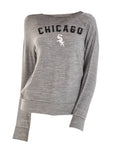 Chicago White Sox Women Sox Grey Space Dye w/ Current Logo Crew product image 1, provided for visual reference and product
