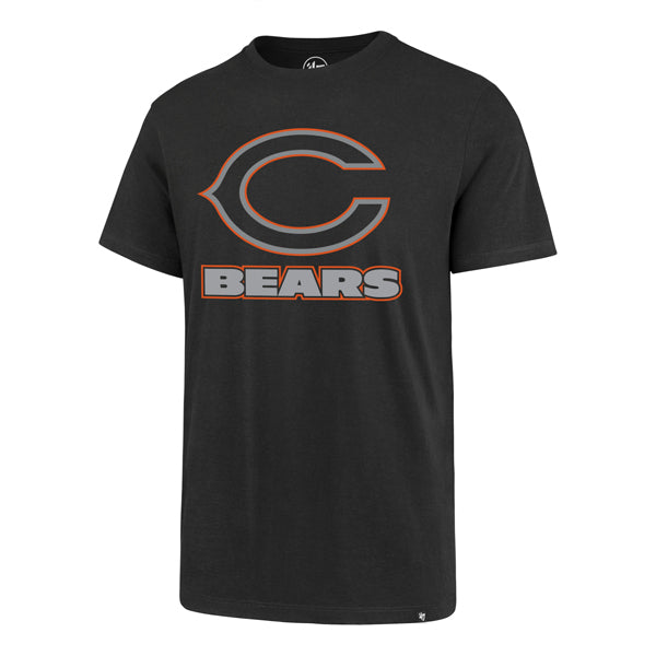 Chicago Bears Charcoal "C" Pop Rival T-Shirt product image 1, provided for visual reference and product detail review