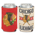 Chicago Blackhawks Old School Can Cooler Coozie product image 1, provided for visual reference and product detail review