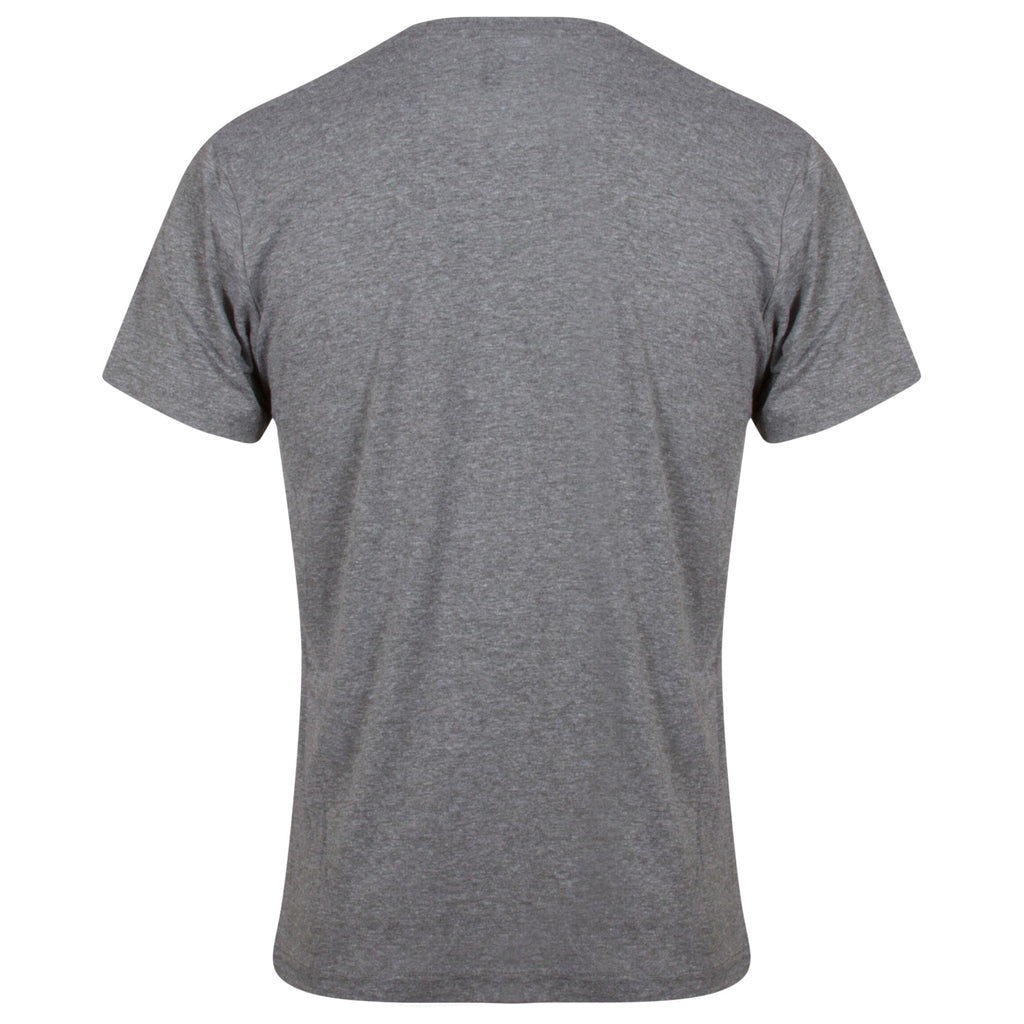 Chicago Men Grey Bleeding Skyline Chicago Flag Tri-Blend T-Shirt product image 2, provided for visual reference and product
