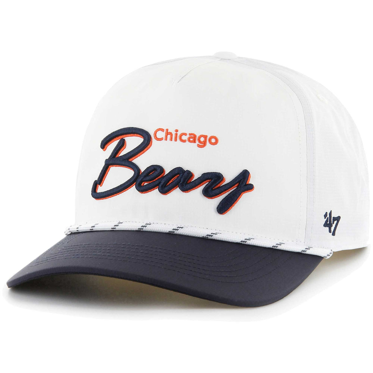 Chicago Bears '47 White Chamberlain Hitch Adjustable Hat product image 1, provided for visual reference and product detail