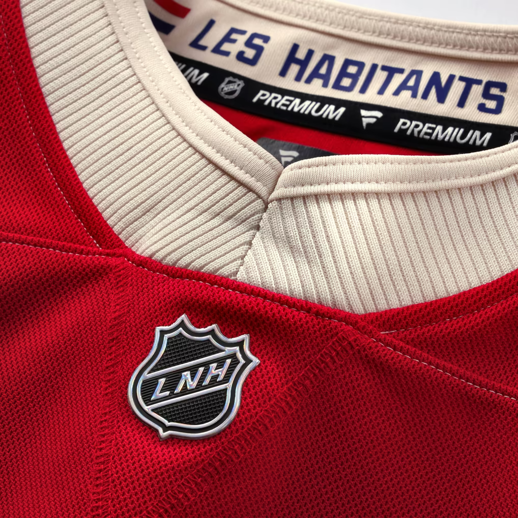 Nick Suzuki Montreal Canadiens NHL Fanatics Branded Men Red 2026 Heritage Classic Premium Jersey product image 8, provided