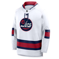 Winnipeg Jets NHL Fanatics Branded Men White 2026 Heritage Classic Lace Fleece Hoodie product image 1, provided for visual
