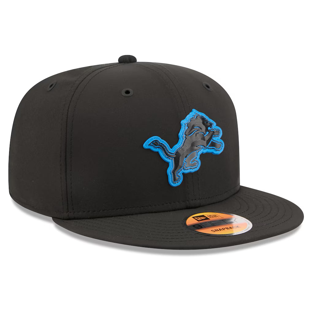 Detroit Lions NFL New Era Men Black 9Fifty 2026 Sideline Snapback product image 4, provided for visual reference and product