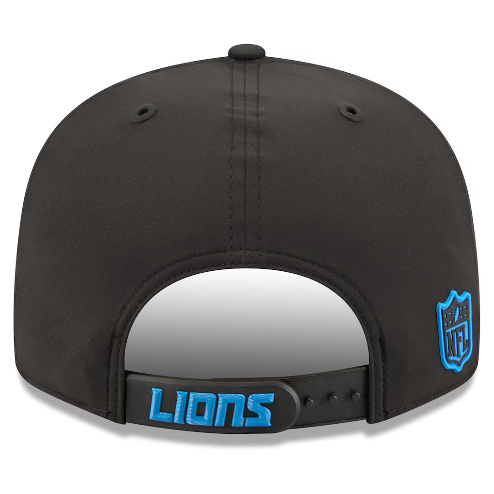 Detroit Lions NFL New Era Men Black 9Fifty 2026 Sideline Snapback product image 2, provided for visual reference and product