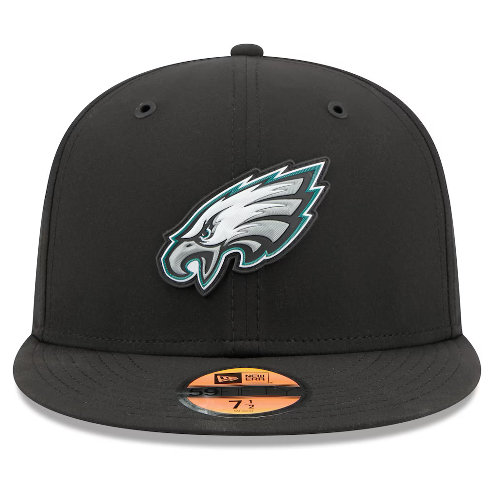 Philadelphia Eagles NFL New Era Men Black 59Fifty 2026 Sideline Fitted Hat product image 3, provided for visual reference