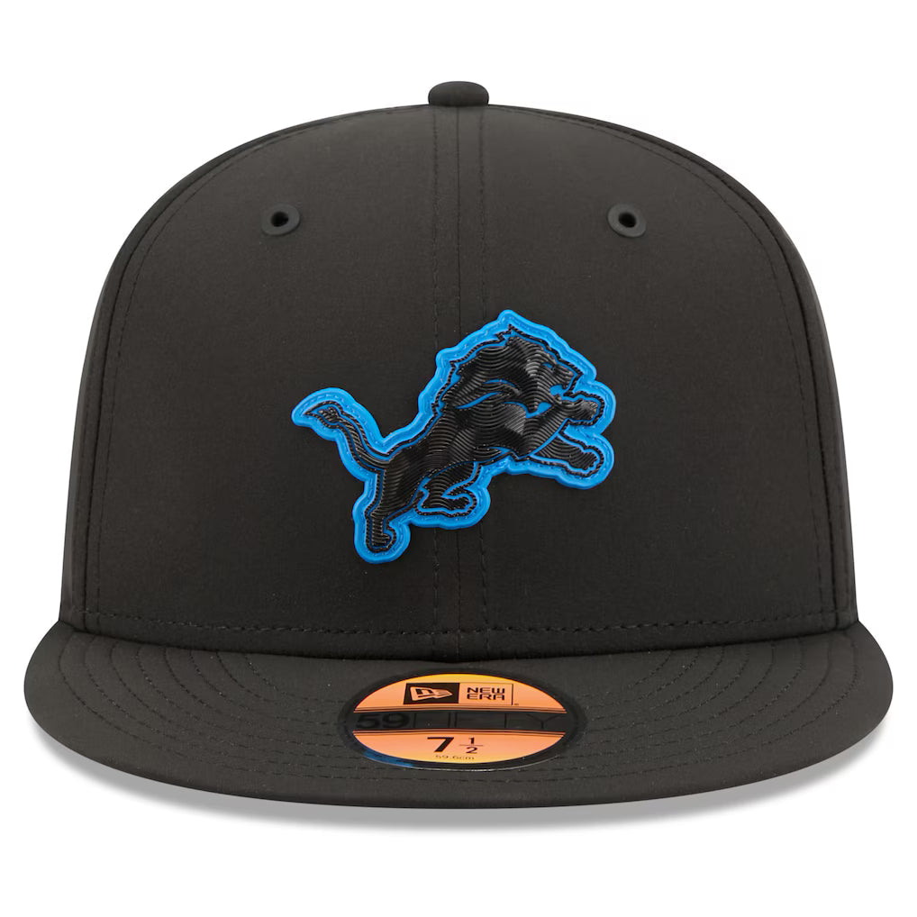 Detroit Lions NFL New Era Men Black 59Fifty 2026 Sideline Fitted Hat product image 4, provided for visual reference and