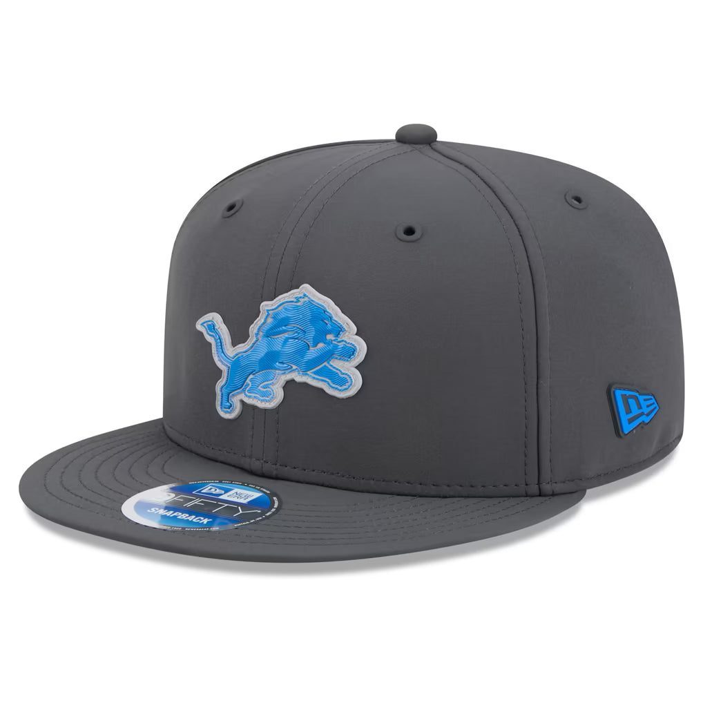 Detroit Lions NFL New Era Men Charcoal 9Fifty 2026 Sideline Cold Weather Snapback product image 1, provided for visual