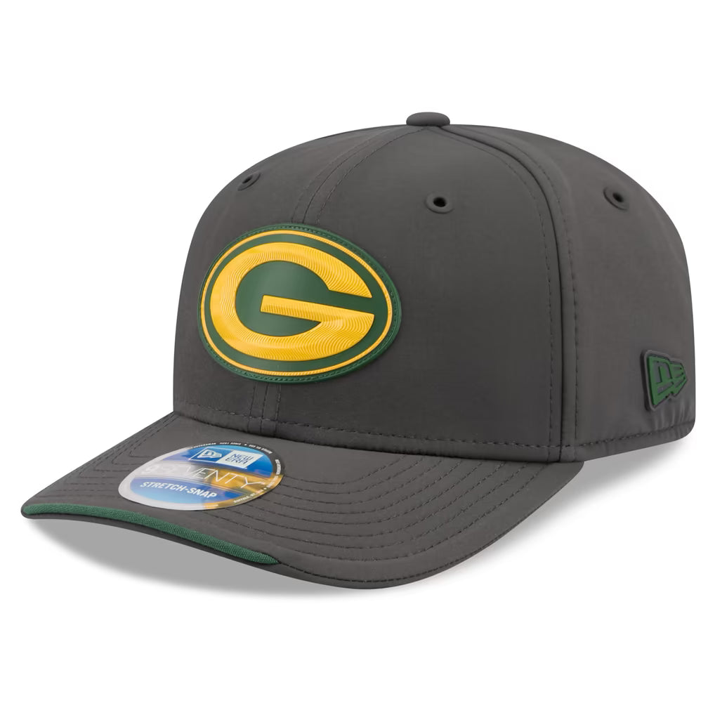 Green Bay Packers NFL New Era Men Charcoal 9Seventy 2026 Sideline Cold Weather Stretch Snapback product image 1, provided