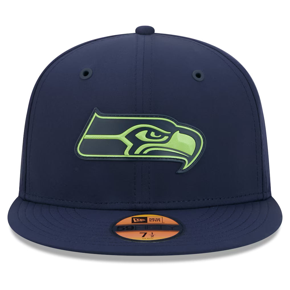 Seattle Seahawks NFL New Era Men College Navy 59Fifty 2026 Sideline Fitted Hat product image 3, provided for visual