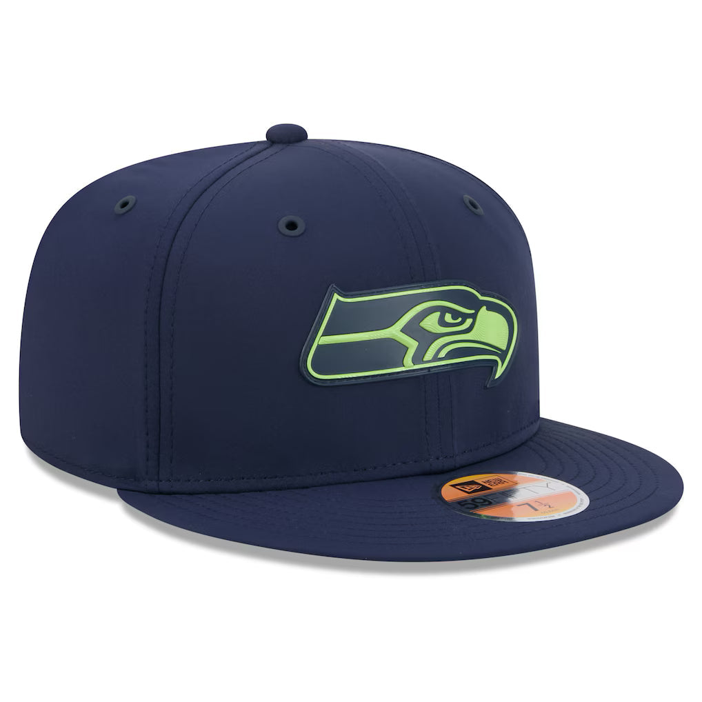 Seattle Seahawks NFL New Era Men College Navy 59Fifty 2026 Sideline Fitted Hat product image 4, provided for visual