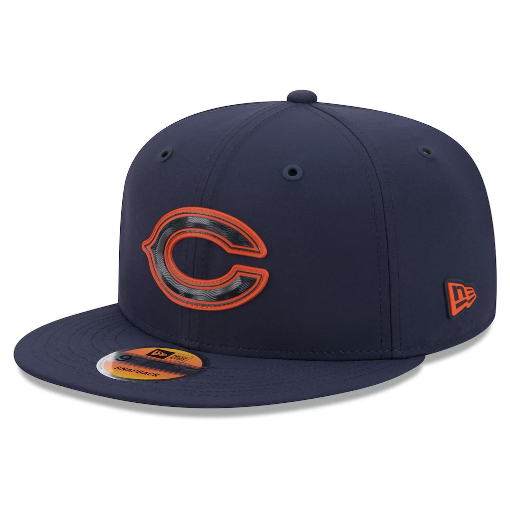 Chicago Bears NFL New Era Men Navy 9Fifty 2026 Sideline Snapback product image 1, provided for visual reference and product