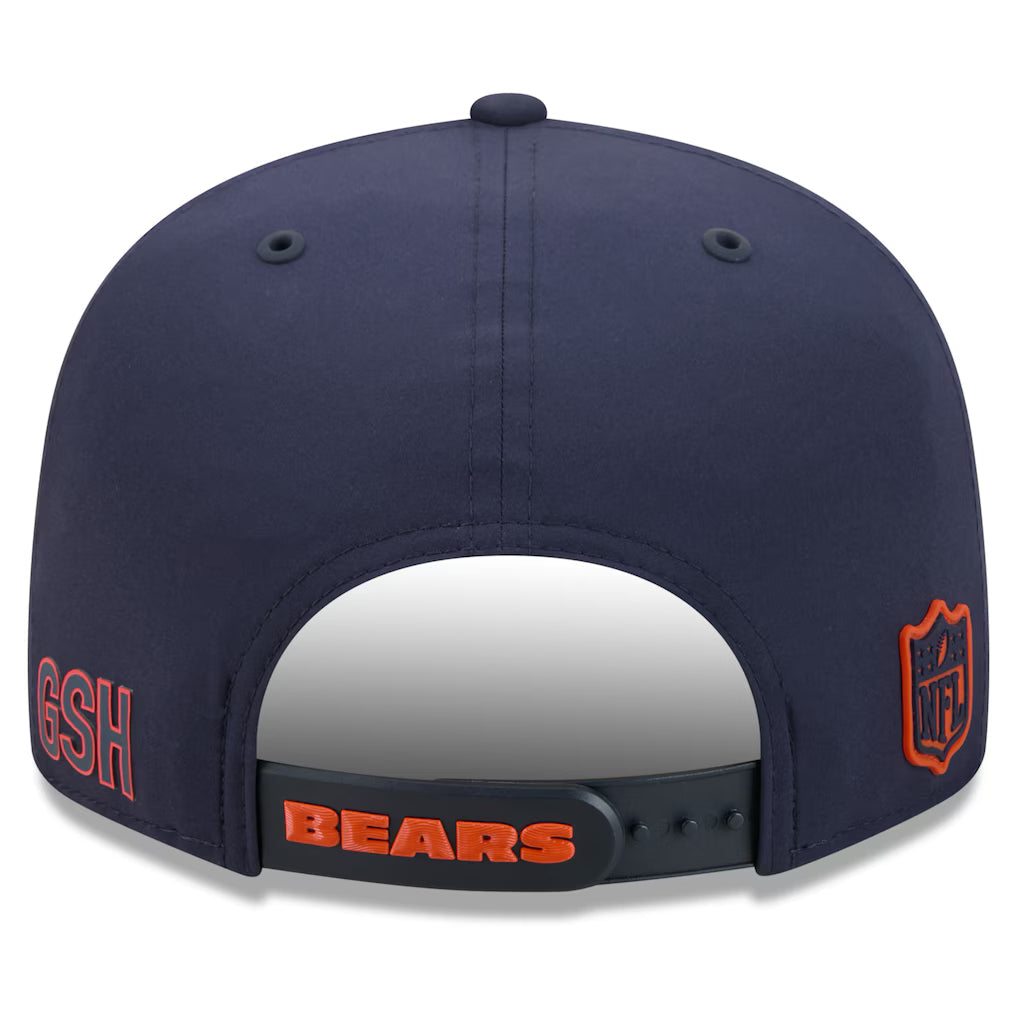 Chicago Bears NFL New Era Men Navy 9Fifty 2026 Sideline Snapback product image 2, provided for visual reference and product