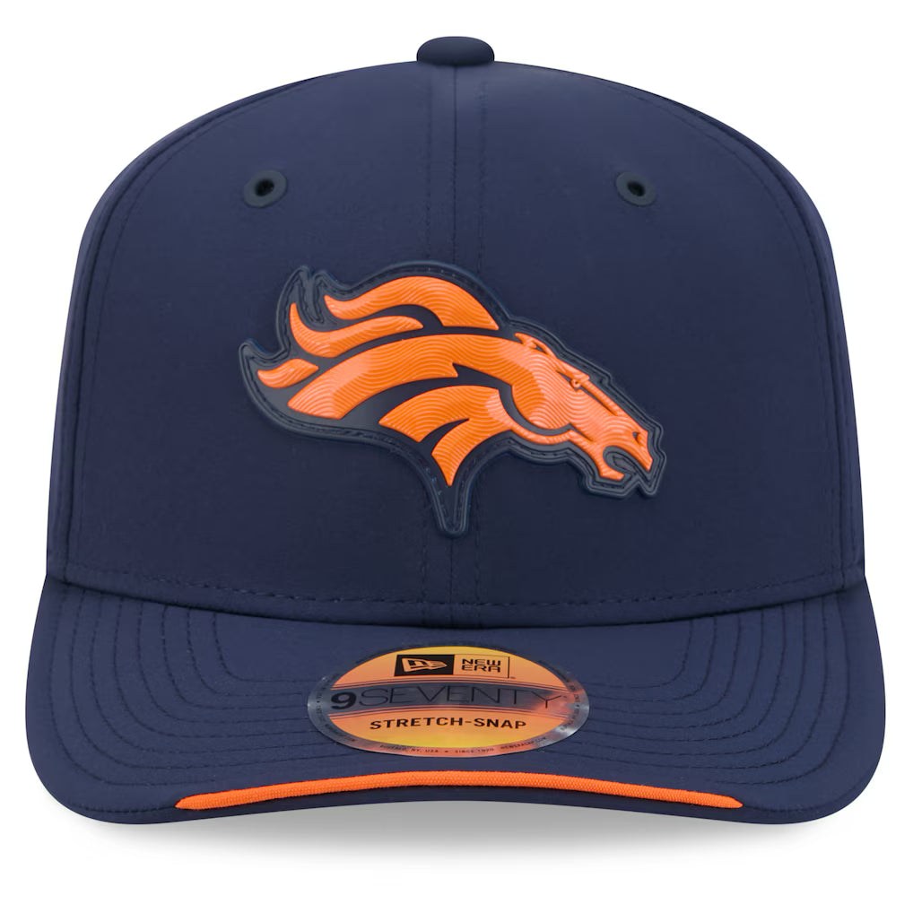Denver Broncos NFL New Era Men Navy 9Seventy 2026 Sideline Stretch Snapback product image 2, provided for visual reference