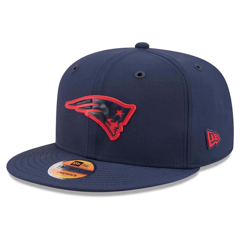 New England Patriots NFL New Era Men Navy 9Fifty 2026 Sideline Snapback product image 1, provided for visual reference and