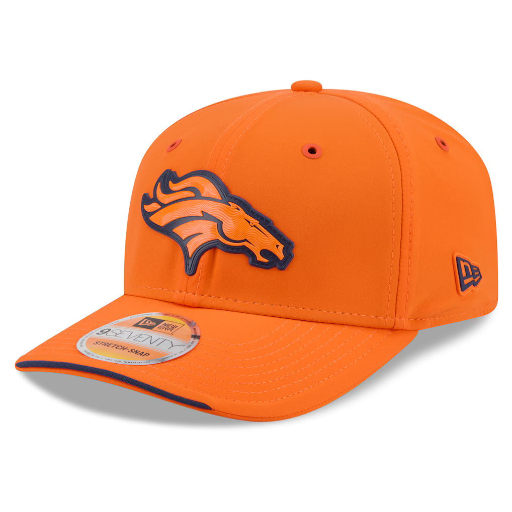 Denver Broncos NFL New Era Men Orange 9Seventy 2026 Sideline Stretch Snapback product image 1, provided for visual reference